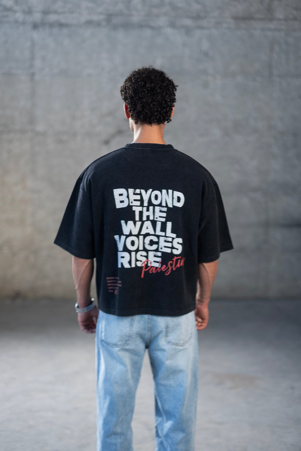 VOICES RISE WASHED TEE - Beyond The Wall