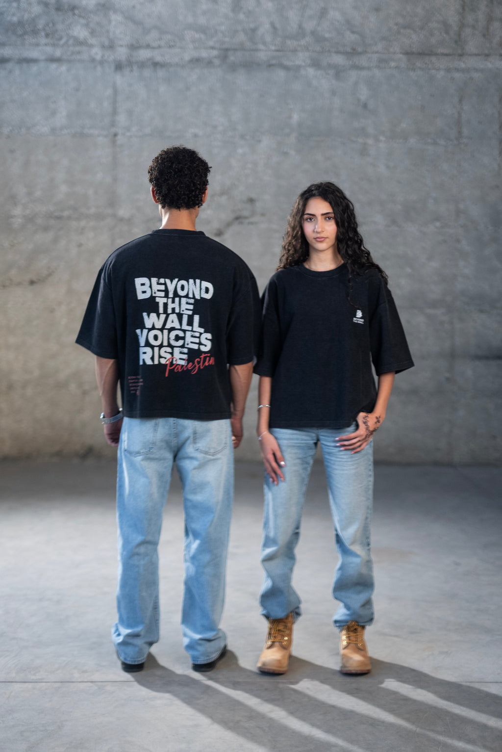 VOICES RISE WASHED TEE - Beyond The Wall